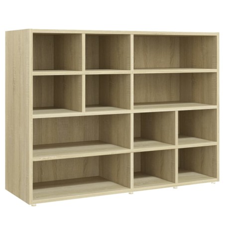 vidaXL Armario auxiliar madera contrachapada color roble 97x32x72 cm