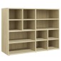 vidaXL Armario auxiliar madera contrachapada color roble 97x32x72 cm vidaXL Armario auxiliar madera contrachapada color roble 97x32x72 cm