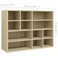 vidaXL Armario auxiliar madera contrachapada color roble 97x32x72 cm vidaXL Armario auxiliar madera contrachapada color roble 97x32x72 cm