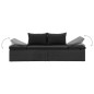 vidaXL Tumbona con cojines ratán sintético negro vidaXL Tumbona con cojines ratán sintético negro