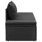 vidaXL Tumbona con cojines ratán sintético negro vidaXL Tumbona con cojines ratán sintético negro