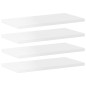 vidaXL Estante estantería 4uds contrachapada blanco brillo 40x20x1,5cm vidaXL Estante estantería 4uds contrachapada blanco brillo 40x20x1,5cm