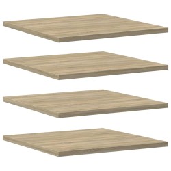 vidaXL Estante estantería 4 uds contrachapada roble Sonoma 40x40x1,5cm