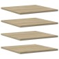 vidaXL Estante estantería 4 uds contrachapada roble Sonoma 40x40x1,5cm