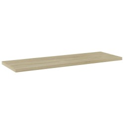 vidaXL Estante estantería 4 uds contrachapada roble Sonoma 60x20x1,5cm