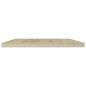 vidaXL Estante estantería 4 uds contrachapada roble Sonoma 60x20x1,5cm vidaXL Estante estantería 4 uds contrachapada roble Sonoma 60x20x1,5cm