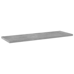 vidaXL Estante estantería 4uds contrachapada gris hormigón 60x20x1,5cm
