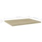 vidaXL Estante estantería 4 uds contrachapada roble Sonoma 40x30x1,5cm vidaXL Estante estantería 4 uds contrachapada roble Sonoma 40x30x1,5cm