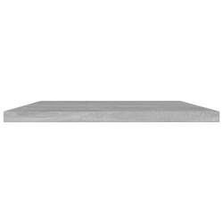 vidaXL Estante estantería 4uds contrachapada gris hormigón 60x40x1,5cm