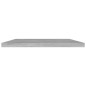 vidaXL Estante estantería 4uds contrachapada gris hormigón 60x40x1,5cm