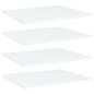 vidaXL Estantes para estantería 4 uds contrachapada blanco 60x50x1,5cm