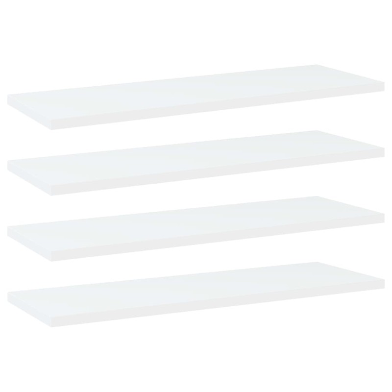 vidaXL Estantes para estantería 4 uds contrachapada blanco 60x20x1,5cm vidaXL Estantes para estantería 4 uds contrachapada blanco 60x20x1,5cm