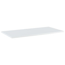 vidaXL Estante estantería 4uds contrachapada blanco brillo 80x40x1,5cm