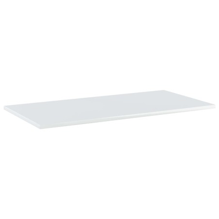 vidaXL Estante estantería 4uds contrachapada blanco brillo 80x40x1,5cm