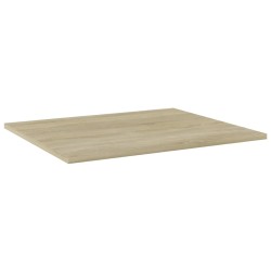 vidaXL Estante estantería 4 uds contrachapada roble Sonoma 60x50x1,5cm