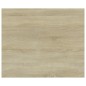 vidaXL Estante estantería 4 uds contrachapada roble Sonoma 60x50x1,5cm