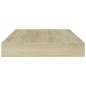 vidaXL Estante estantería 4uds contrachapada roble Sonoma 100x10x1,5cm vidaXL Estante estantería 4uds contrachapada roble Sonoma 100x10x1,5cm
