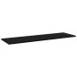 vidaXL Estantes para estantería 4 uds contrachapada negro 100x30x1,5cm vidaXL Estantes para estantería 4 uds contrachapada negro 100x30x1,5cm