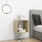 vidaXL Armario de pared madera contrachapada blanco y roble 37x37x37cm vidaXL Armario de pared madera contrachapada blanco y roble 37x37x37cm