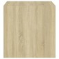 vidaXL Armario de pared madera contrachapada blanco y roble 37x37x37cm vidaXL Armario de pared madera contrachapada blanco y roble 37x37x37cm