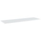 vidaXL Estante para estantería 4 uds madera blanco brillo 100x30x1,5cm vidaXL Estante para estantería 4 uds madera blanco brillo 100x30x1,5cm