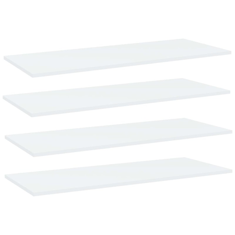 vidaXL Estantes para estantería 4uds contrachapada blanco 100x40x1,5cm vidaXL Estantes para estantería 4uds contrachapada blanco 100x40x1,5cm