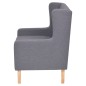 vidaXL Conjunto de sofás 3 piezas tela gris vidaXL Conjunto de sofás 3 piezas tela gris