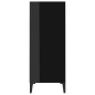 vidaXL Aparador de madera contrachapada negro brillante 57x35x90 cm vidaXL Aparador de madera contrachapada negro brillante 57x35x90 cm