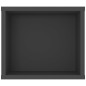 vidaXL Mueble de TV colgante madera contrachapada gris 100x30x26,5 cm