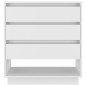 vidaXL Aparador de madera contrachapada blanco 70x41x75 cm vidaXL Aparador de madera contrachapada blanco 70x41x75 cm
