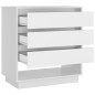 vidaXL Aparador de madera contrachapada blanco 70x41x75 cm vidaXL Aparador de madera contrachapada blanco 70x41x75 cm