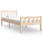 vidaXL Estructura de cama madera maciza 90x190 cm