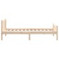 vidaXL Estructura de cama madera maciza 90x190 cm