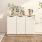 vidaXL Aparador madera contrachapada blanco roble Sonoma 90,5x30x70 cm vidaXL Aparador madera contrachapada blanco roble Sonoma 90,5x30x70 cm