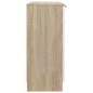 vidaXL Aparador madera contrachapada blanco roble Sonoma 90,5x30x70 cm vidaXL Aparador madera contrachapada blanco roble Sonoma 90,5x30x70 cm