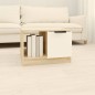 vidaXL Mesa de centro madera contrachapada blanco y roble 50x50x36 cm vidaXL Mesa de centro madera contrachapada blanco y roble 50x50x36 cm