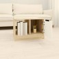 vidaXL Mesa de centro madera contrachapada blanco y roble 50x50x36 cm vidaXL Mesa de centro madera contrachapada blanco y roble 50x50x36 cm