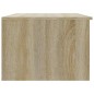 vidaXL Mesa de centro madera contrachapada blanco y roble 50x50x36 cm vidaXL Mesa de centro madera contrachapada blanco y roble 50x50x36 cm