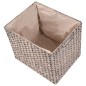 vidaXL Banco con 3 cestas hierba marina 105x40x42 cm gris vidaXL Banco con 3 cestas hierba marina 105x40x42 cm gris