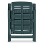 vidaXL Juego de comedor de jardín 9 piezas plástico verde vidaXL Juego de comedor de jardín 9 piezas plástico verde