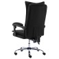 vidaXL Silla de oficina de masaje de cuero sintético negra vidaXL Silla de oficina de masaje de cuero sintético negra