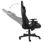 vidaXL Silla gaming giratoria PVC negro vidaXL Silla gaming giratoria PVC negro