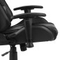 vidaXL Silla gaming giratoria PVC negro vidaXL Silla gaming giratoria PVC negro