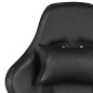 vidaXL Silla gaming giratoria PVC negro vidaXL Silla gaming giratoria PVC negro