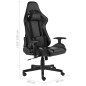 vidaXL Silla gaming giratoria PVC negro vidaXL Silla gaming giratoria PVC negro