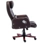 vidaXL Silla de oficina de cuero sintético marrón vidaXL Silla de oficina de cuero sintético marrón