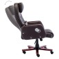 vidaXL Silla de oficina de cuero sintético marrón vidaXL Silla de oficina de cuero sintético marrón