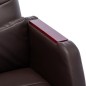 vidaXL Silla de oficina de cuero sintético marrón vidaXL Silla de oficina de cuero sintético marrón
