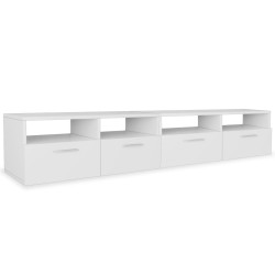 vidaXL Mueble para TV de madera de ingeniería 2 unidades blanco