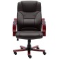vidaXL Silla de oficina de cuero auténtico marrón vidaXL Silla de oficina de cuero auténtico marrón